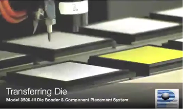 Palomar 3500 Die Bonder Transferring Die on Gel Paks.mov